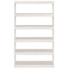 Stella Homewares Book Cabinet/Room Divider White 100x30x167.5 cm Solid Pinewood