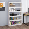 Stella Homewares Book Cabinet/Room Divider White 100x30x167.5 cm Solid Pinewood