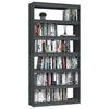 Stella Homewares Book Cabinet/Room Divider Grey 100x30x200 cm Solid Pinewood