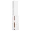 Stella Homewares Bathroom Cabinet White 25x26.5x170 cm Engineered Wood