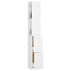 Stella Homewares Bathroom Cabinet White 25x26.5x170 cm Engineered Wood