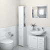 Stella Homewares Bathroom Cabinet White 25x26.5x170 cm Engineered Wood