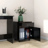 Stella Homewares Rolling Cabinet Black 45x38x54 cm Engineered Wood