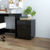 Stella Homewares Rolling Cabinet Black 45x38x54 cm Engineered Wood