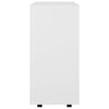 Stella Homewares Rolling Cabinet White 60x35x75 cm Engineered Wood