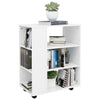 Stella Homewares Rolling Cabinet White 60x35x75 cm Engineered Wood