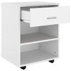 Stella Homewares Rolling Cabinet White 46x36x59 cm Engineered Wood