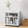 Stella Homewares Rolling Cabinet White 60x45x60 cm Engineered Wood