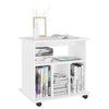 Stella Homewares Rolling Cabinet White 60x45x60 cm Engineered Wood