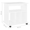 Stella Homewares Rolling Cabinet White 60x45x60 cm Engineered Wood
