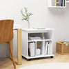 Stella Homewares Rolling Cabinet White 60x45x60 cm Engineered Wood