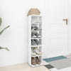 Stella Homewares Shoe Cabinet White 27.5x27x102 cm Engineered Wood