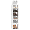Stella Homewares Shoe Cabinet White 27.5x27x102 cm Engineered Wood