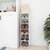 Stella Homewares Shoe Cabinet White 27.5x27x102 cm Engineered Wood