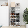 Stella Homewares Shoe Cabinets 2 pcs White 27.5x27x102 cm Engineered Wood