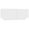 Stella Homewares Bedside Cabinet White 100x35x40 cm Engineered Wood