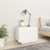 Stella Homewares Bedside Cabinet White 100x35x40 cm Engineered Wood