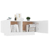 Stella Homewares Bedside Cabinet White 100x35x40 cm Engineered Wood