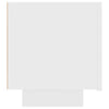 Stella Homewares Bedside Cabinet White 100x35x40 cm Engineered Wood