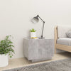 Stella Homewares Bedside Cabinet Concrete Grey 100x35x40 cm Engineered Wood