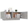 Stella Homewares Bedside Cabinet Concrete Grey 100x35x40 cm Engineered Wood