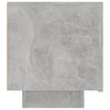 Stella Homewares Bedside Cabinet Concrete Grey 100x35x40 cm Engineered Wood