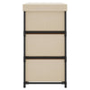 Stella Homewares Storage Cabinet with 6 Drawers 55x29x55 cm Cream Steel