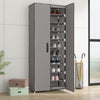 Stella Homewares Shoe Cabinet Grey 60x30x166 cm Fabric