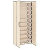 Stella Homewares Shoe Cabinet Cream 60x30x166 cm Fabric