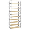 Stella Homewares Shoe Cabinet Cream 60x30x166 cm Fabric