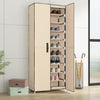 Stella Homewares Shoe Cabinet Cream 60x30x166 cm Fabric