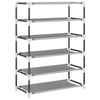 Stella Homewares Shoe Cabinet Grey 60x28x90 cm Fabric
