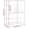 Stella Homewares Shoe Cabinet Grey 60x28x90 cm Fabric