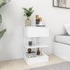 Stella Homewares Bedside Cabinet White 40x35x65 cm Engineered Wood
