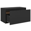 Stella Homewares Hall Bench 80x40x45 cm Black Engineered Wood