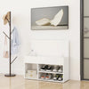 Stella Homewares Shoe Bench White 80x30x45 cm Engineered Wood