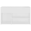 Stella Homewares Shoe Bench White 80x30x45 cm Engineered Wood