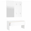 Stella Homewares Hallway Furniture Set White Engineered Wood