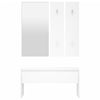 Stella Homewares Hallway Furniture Set White Engineered Wood