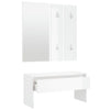 Stella Homewares Hallway Furniture Set High Gloss White Engineered Wood