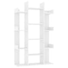 Stella Homewares Book Cabinet White 86x25.5x140 cm Engineered Wood