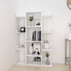 Stella Homewares Book Cabinet White 86x25.5x140 cm Engineered Wood