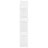 Stella Homewares Book Cabinet White 48x25.5x140 cm Engineered Wood