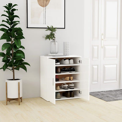 Stella Homewares Shoe Cabinet White 60x35x70 cm Engineered Wood