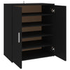 Stella Homewares Shoe Cabinet Black 60x35x70 cm Engineered Wood