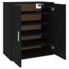 Stella Homewares Shoe Cabinet Black 60x35x70 cm Engineered Wood
