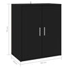 Stella Homewares Shoe Cabinet Black 60x35x70 cm Engineered Wood