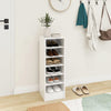 Stella Homewares Shoe Cabinet White 31.5x35x90 cm Engineered Wood
