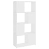 Stella Homewares Book Cabinet Room Divider White 60x24x124.5 cm Engineered Wood