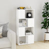 Stella Homewares Book Cabinet Room Divider White 60x24x124.5 cm Engineered Wood